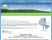 Tablet Screenshot of chisholm.ca